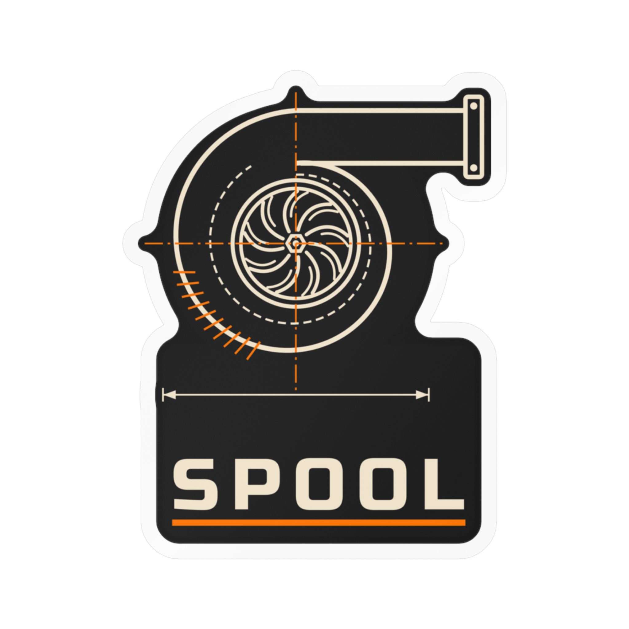 Spool Turbo Sticker vinyl decal