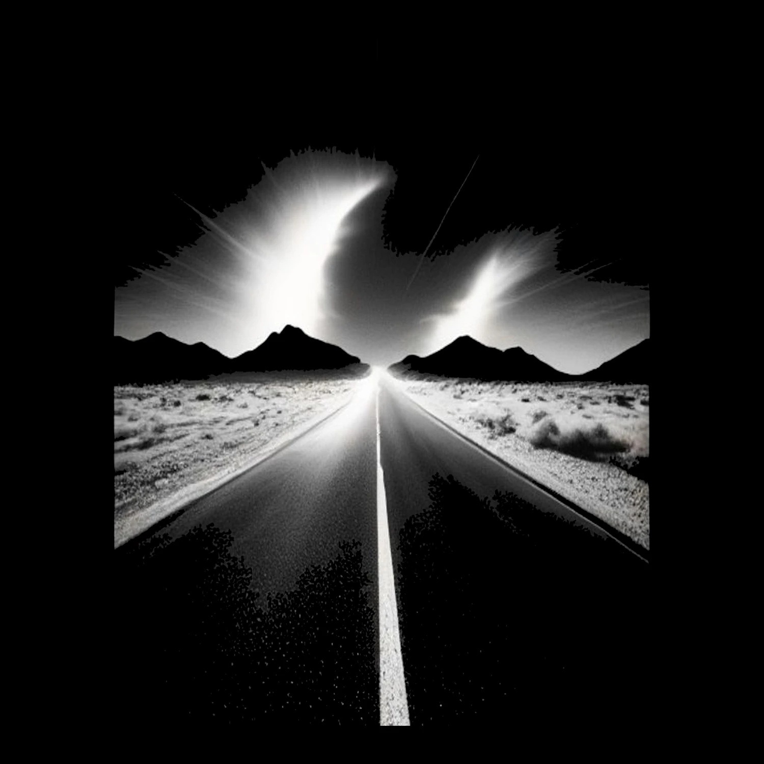 Desert Highway Mirage print plate
