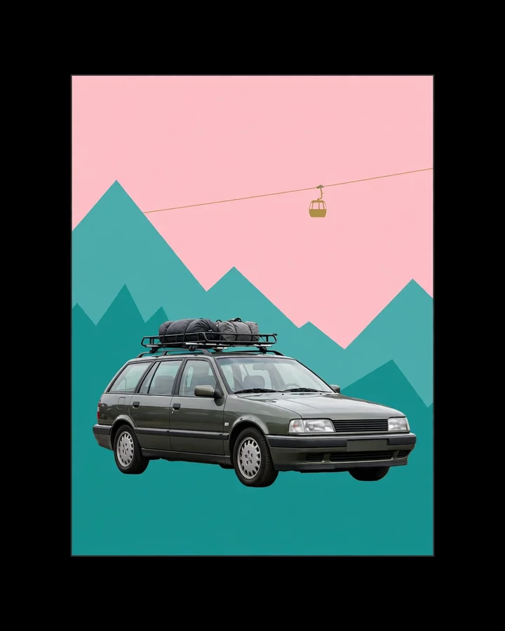 The Alpine Hauler Tee print design