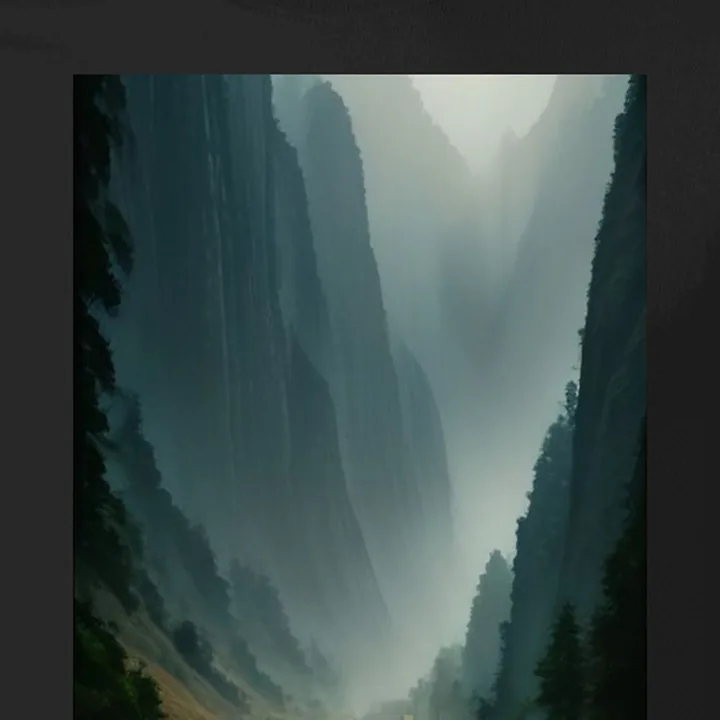 Big Sur Fog Cliff Tee artwork detail crop