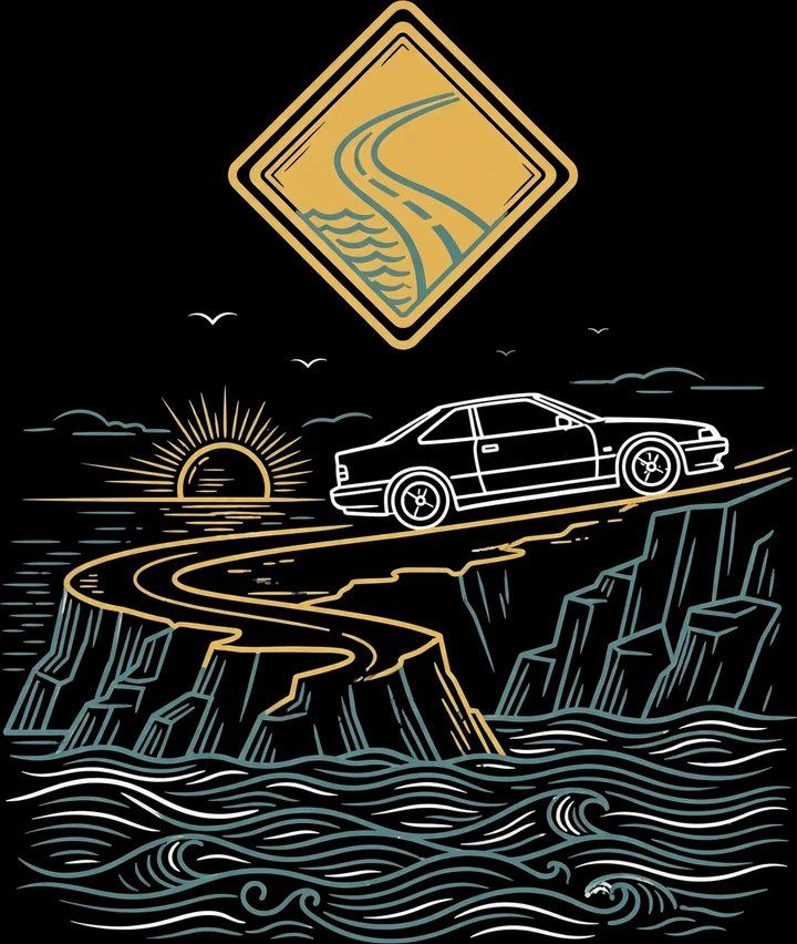 Coastal Highway Tee print artwork