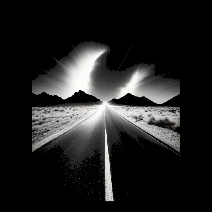 Desert Highway Mirage Tee print plate design