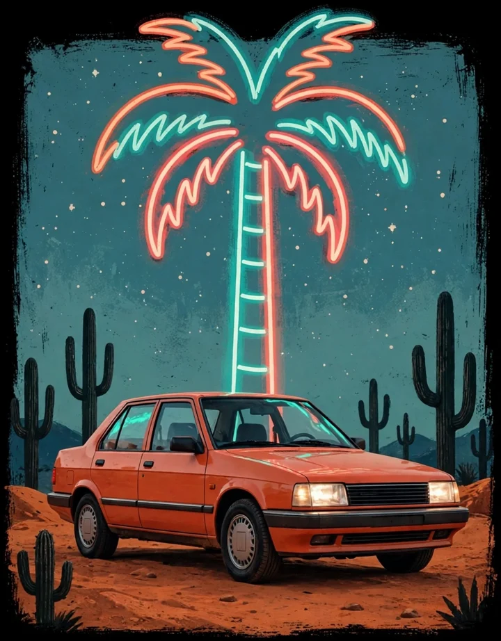 Desert Motel Neon poster artwork