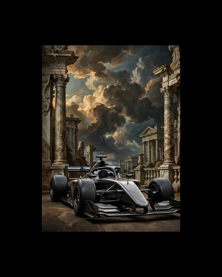 Grand Prix Baroque Tee print design