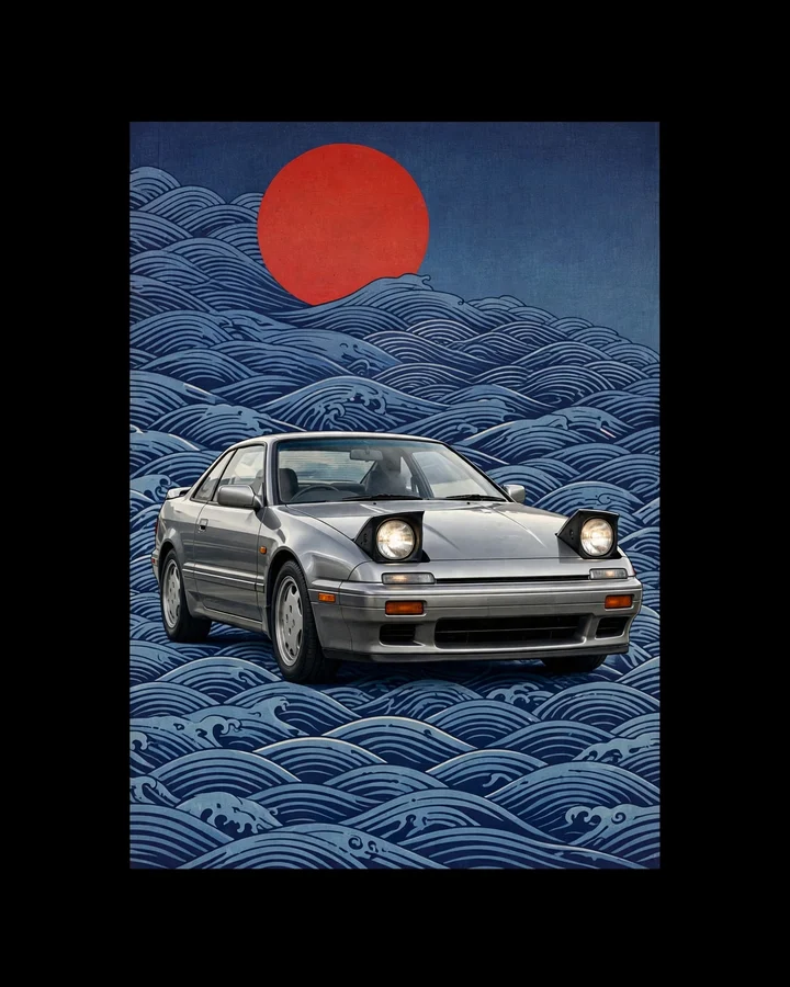 Great Wave Drift Tee print design