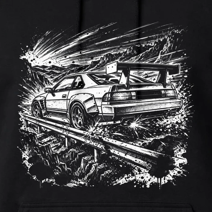 Guardrail Sparks Hoodie close-up of the print