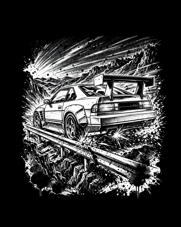 Guardrail Sparks Tee print design