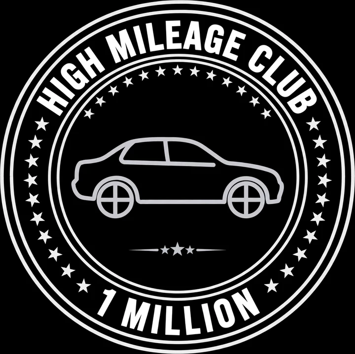 High Mileage Club 1 Million Tee print artwork