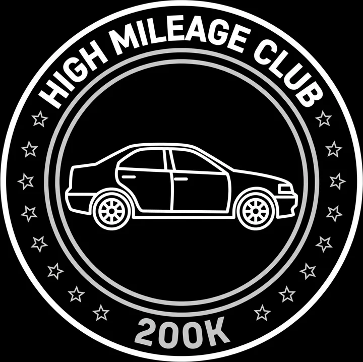 High Mileage Club 200K Tee print artwork