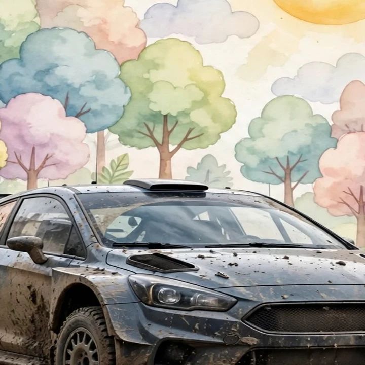 Muddy Safari Poster close-up of the print