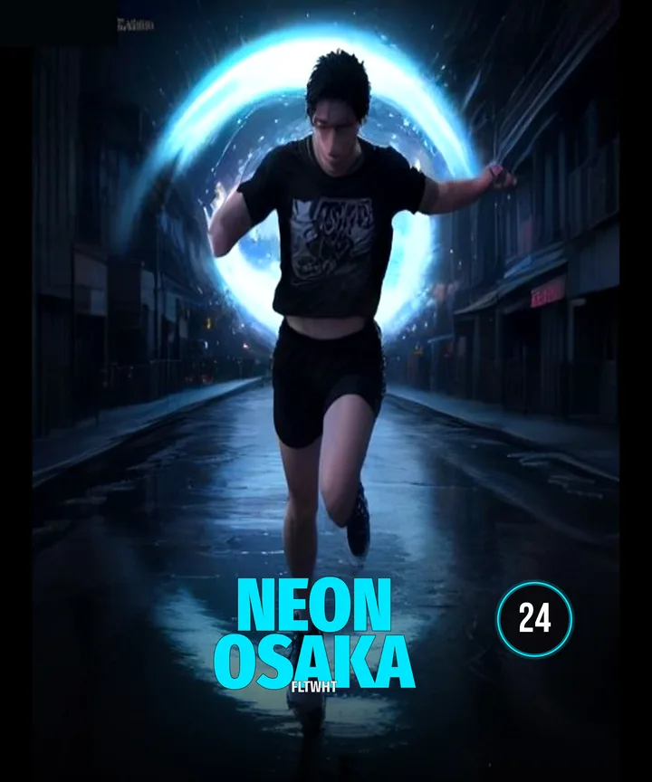 Neon Osaka Nightrunner Tee design