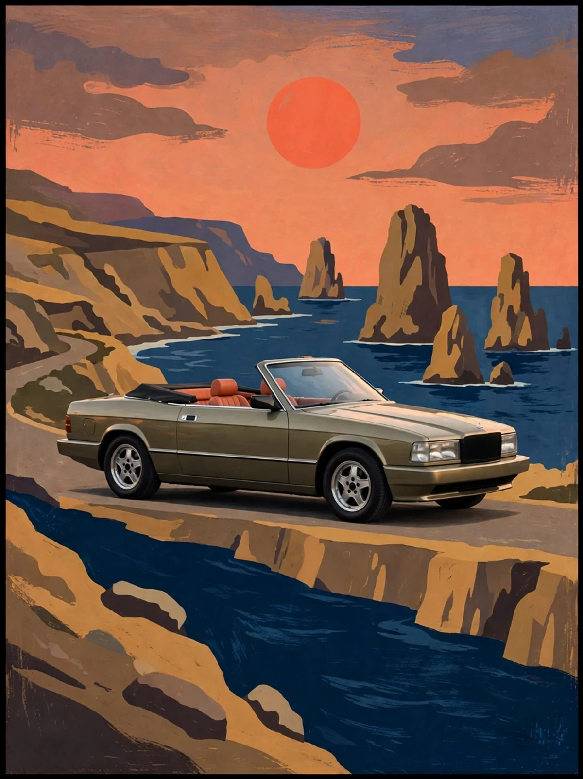 Pacific Coast Cabrio Poster artwork
