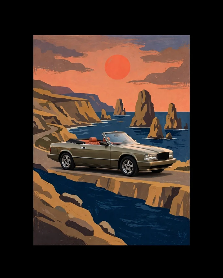 Pacific Coast Cabrio Tee print design