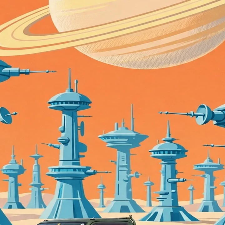 The Red Planet Delivery Poster close-up of the print