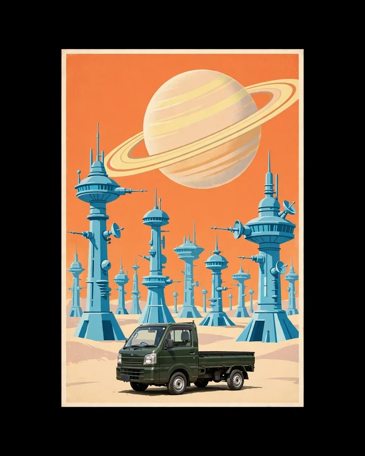 The Red Planet Delivery Tee print design
