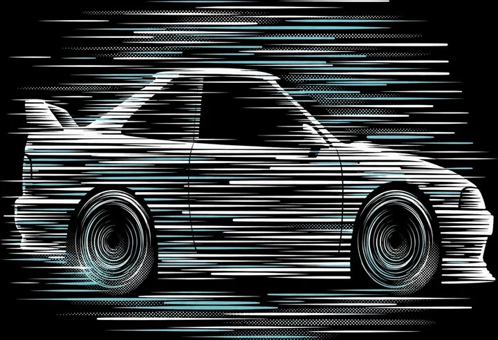 Speed Lines Tee print artwork