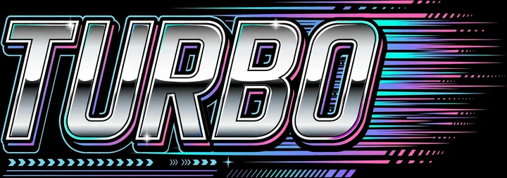 Turbo Chrome Tee print artwork