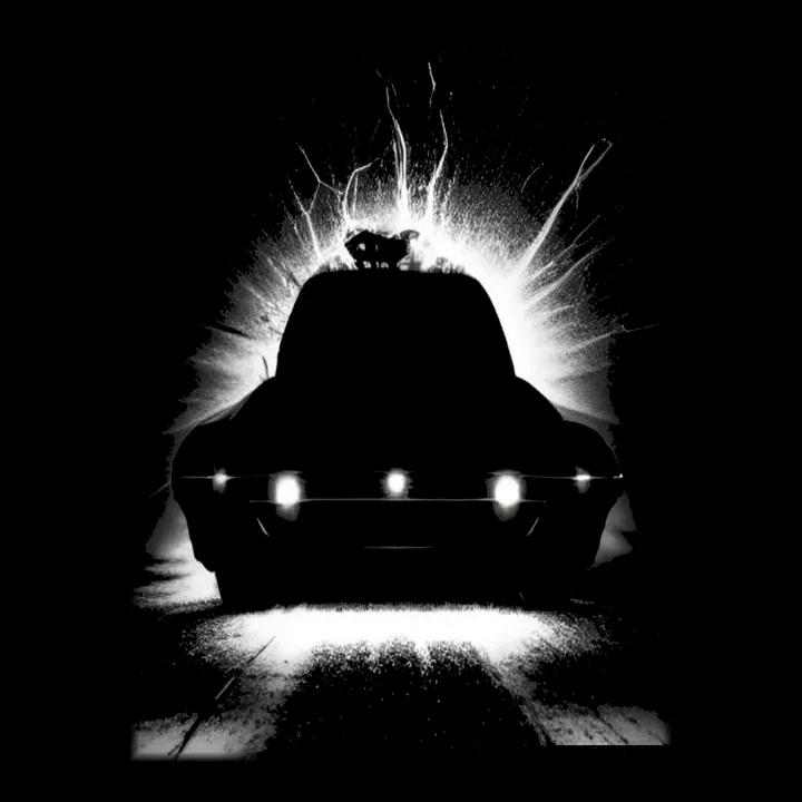 Weld Spark Garage Night Tee print plate design